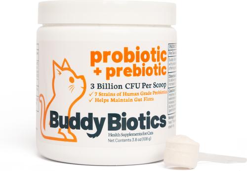 Probiotic + Prebiotics Powder Supplement for Cats, 108-g jar