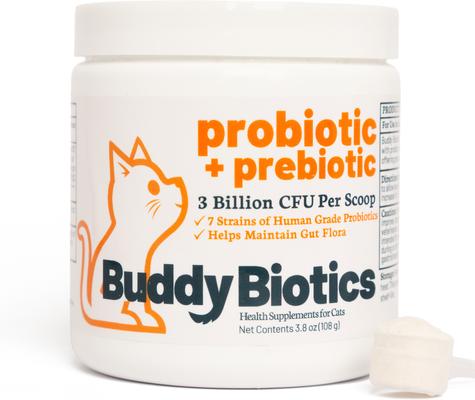 Probiotic + Prebiotics Powder Supplement for Cats, 108-g jar