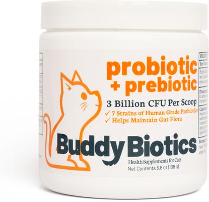 Probiotic + Prebiotics Powder Supplement for Cats, 108-g jar