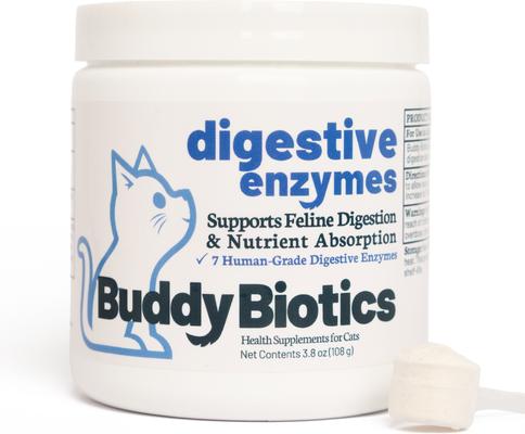 Digestive Enzymes Powder Supplement for Cats, 108-g jar