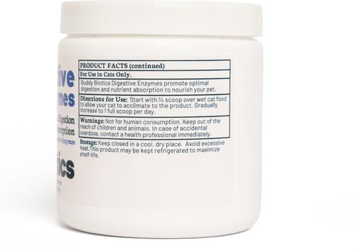 Digestive Enzymes Powder Supplement for Cats, 108-g jar