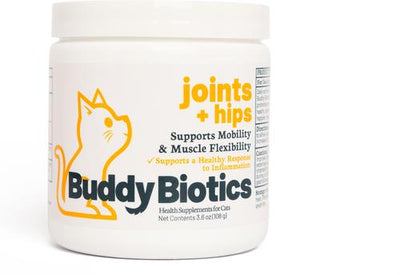 Joints + Hips Powder Supplement for Cats, 108-g jar