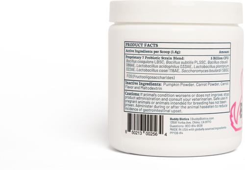 Probiotic + Prebiotic Powder Supplement for Dogs, 108-g jar