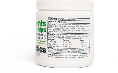 Joints + Hips Powder Supplement for Dogs, 108-g jar