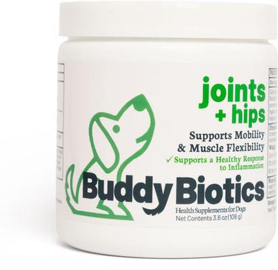 Joints + Hips Powder Supplement for Dogs, 108-g jar