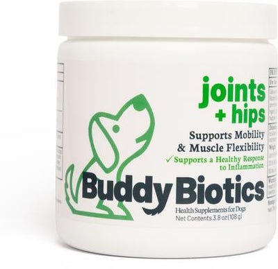 Joints + Hips Powder Supplement for Dogs, 108-g jar