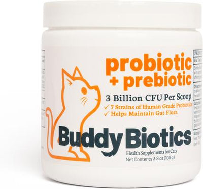Probiotic + Prebiotics Powder Supplement for Cats, 108-g jar