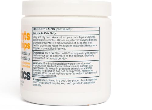 Joints + Hips Powder Supplement for Cats, 108-g jar