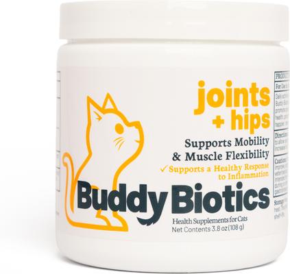 Joints + Hips Powder Supplement for Cats, 108-g jar
