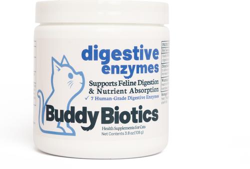 Digestive Enzymes Powder Supplement for Cats, 108-g jar