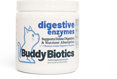 Digestive Enzymes Powder Supplement for Cats, 108-g jar