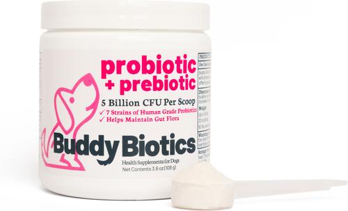Probiotic + Prebiotic Powder Supplement for Dogs, 108-g jar