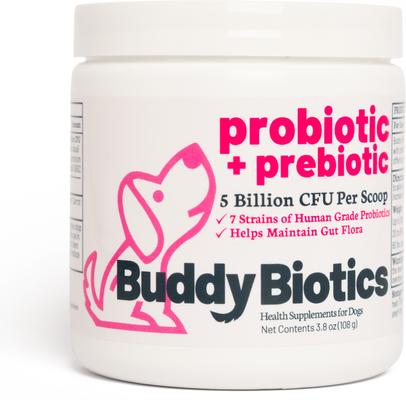 Probiotic + Prebiotic Powder Supplement for Dogs, 108-g jar