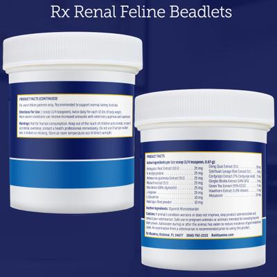 Rx Renal Beadlets Kidney Supplement for Cats, 100-g jar