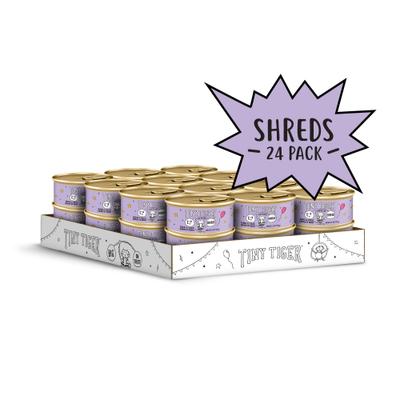 Shreds Turkey & Cheese Dinner in Gravy Canned Cat Food, 5.5-oz can, case of 24