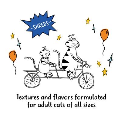 Shreds with Ocean Whitefish & Tuna in Sauce Canned Cat Food, 5.5-oz can, case of 24