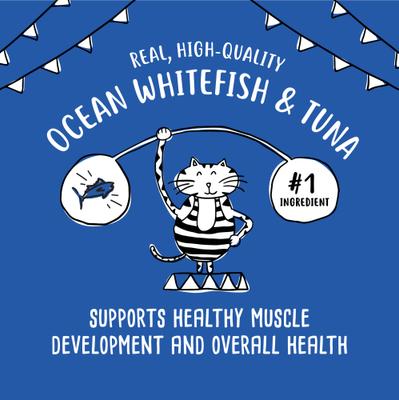 Shreds with Ocean Whitefish & Tuna in Sauce Canned Cat Food, 5.5-oz can, case of 24