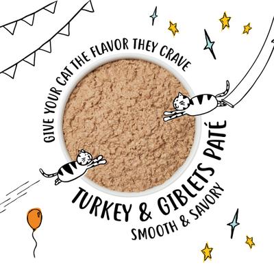 Pate Turkey & Giblets Dinner Canned Cat Food, 5.5-oz can, case of 24