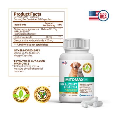 JH Hip & Joint Health Capsule Supplement for Dogs, 90 count