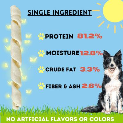 10 to 12-in Beef Cheek Springs Dog Treats, 4 count