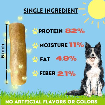 6-in Extra Thick Collagen Roll Dog Treats, 3 count