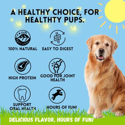 6-in Extra Thick Collagen Roll Dog Treats, 3 count