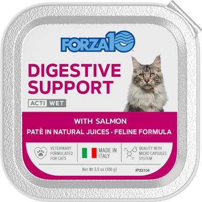 Actiwet Digestive Support with Salmon Wet Cat Food, 3.5-oz, case of 12
