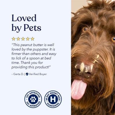 Calming Peanut Butter Supplement for Dogs, 12-oz jar