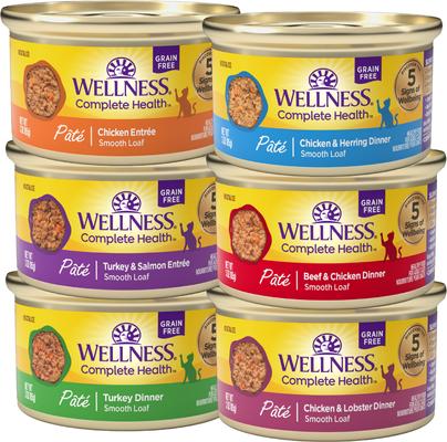 Complete Health Pate Sampler Pack Grain-Free Natural Wet Cat Food, 3-oz can, case of 6