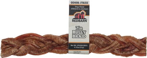 7" Odor-Free Braided Bully Stick Dog Treat, 1 count