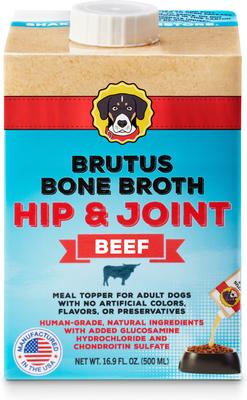 Beef Bone Broth Hip & Joint with Glucosamine Grain-Free Dog Food Topper, 16.9-oz box