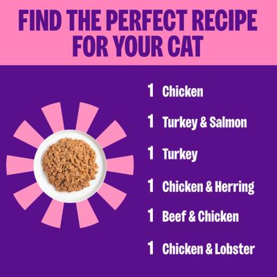 Complete Health Pate Sampler Pack Grain-Free Natural Wet Cat Food, 3-oz can, case of 6