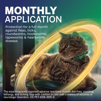 Topical for Cats, 1.8-5.5lbs (Purple Box), 1 Dose (1-mo. supply)