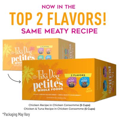 Petites Whole Foods Variety Pack Adult Wet Dog Food, 3-oz cup, case of 10