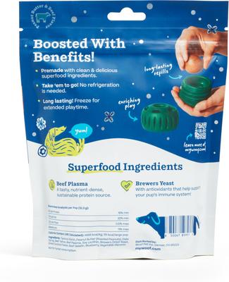 Pupsicle Jingle Pops Refills Peanut Butter Grain-Free Lickable Dog Treats, 7 count