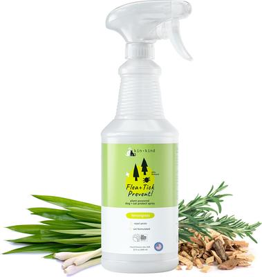 Lemongrass Flea+Tick Protect Dog & Cat Spray, 32-fl oz bottle