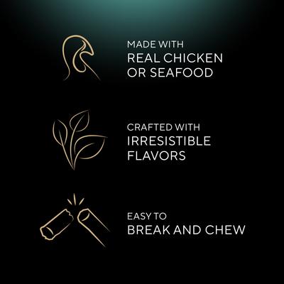 Meaty Sticks Variety Pack Chicken, Salmon & Tuna Flavor Soft Adult Cat Treats, 40 count