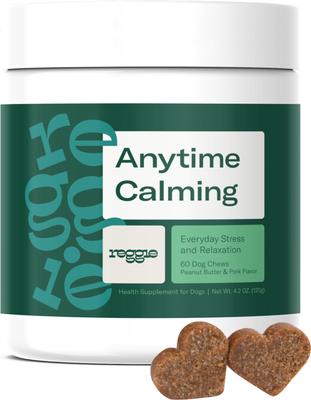 Anytime Peanut Flour & Pork Liver Flavored Soft Chew Calming Supplement for Dogs, 60 count