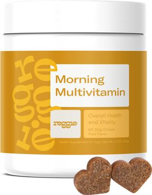 Morning Advanced Daily Immunity Booster Pork Flavored Soft Chew Multivitamins Supplement for Dogs, 60 count