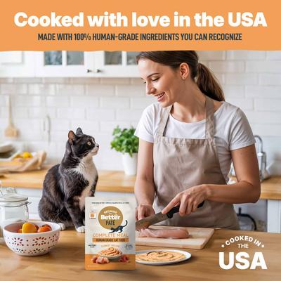 Comida húmeda para gatos Complete Meal Turkey Recipe Pate, bolsa de 2.6 oz, caja de 12