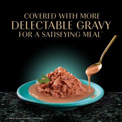 Gravy Indulgence Salmon & White Fish in Gravy Variety Pack Grain-Free Adult Wet Cat Food, 2.64-oz can, case of 12
