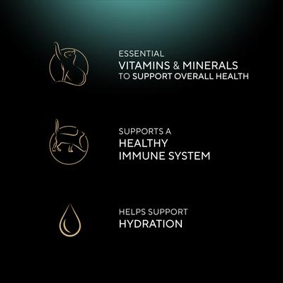 Comida húmeda para gatos adultos sin cereales Gravy Indulgence Chicken Entree en salsa extra, lata de 2.64 oz, caja de 24