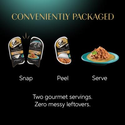 Comida húmeda para gatos adultos sin cereales Gravy Indulgence Chicken Entree en salsa extra, lata de 2.64 oz, caja de 24