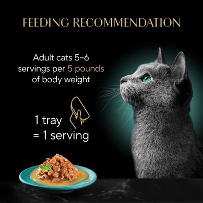 Comida húmeda para gatos adultos sin cereales Gravy Indulgence Chicken Entree en salsa extra, lata de 2.64 oz, caja de 24