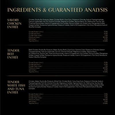 Perfect Portions Savory Chicken, Beef, Whitefish & Tuna Variety Pack Grain-Free Pate Wet Cat Food, 2.6-oz, case of 36