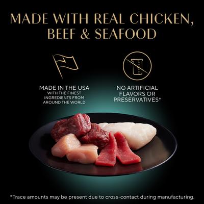 Perfect Portions Savory Chicken, Beef, Whitefish & Tuna Variety Pack Grain-Free Pate Wet Cat Food, 2.6-oz, case of 36