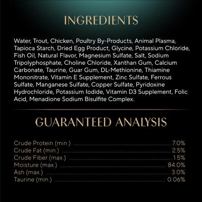 Perfect Portions Grain-Free Tender Trout Cuts in Gravy Entree Wet Adult Cat Food Trays, 2.6-oz, case of 24