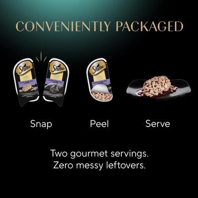 Bandejas de comida húmeda para gatos adultos Perfect Portions Grain-Free Savory Mixed Grill Cuts in Gravy Entree, 2.6 oz, caja de 24