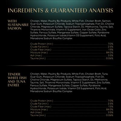 Perfect Portions Grain-Free Seafood Entrees Pate Variety Pack Adult Wet Cat Food Trays, 2.6-oz, case of 12