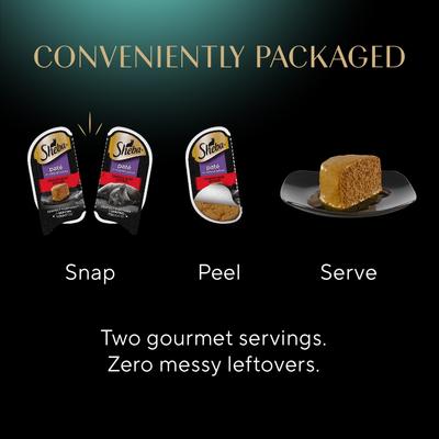 Perfect Portions Grain-Free Tender Beef Entree Pate Adult Wet Cat Food Trays, 2.6-oz, case of 24